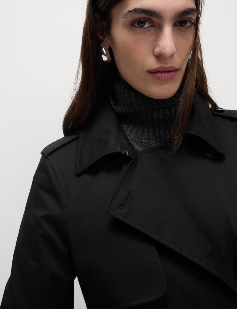 Cotton Rich Belted Longline Trench Coat M S Collection M S