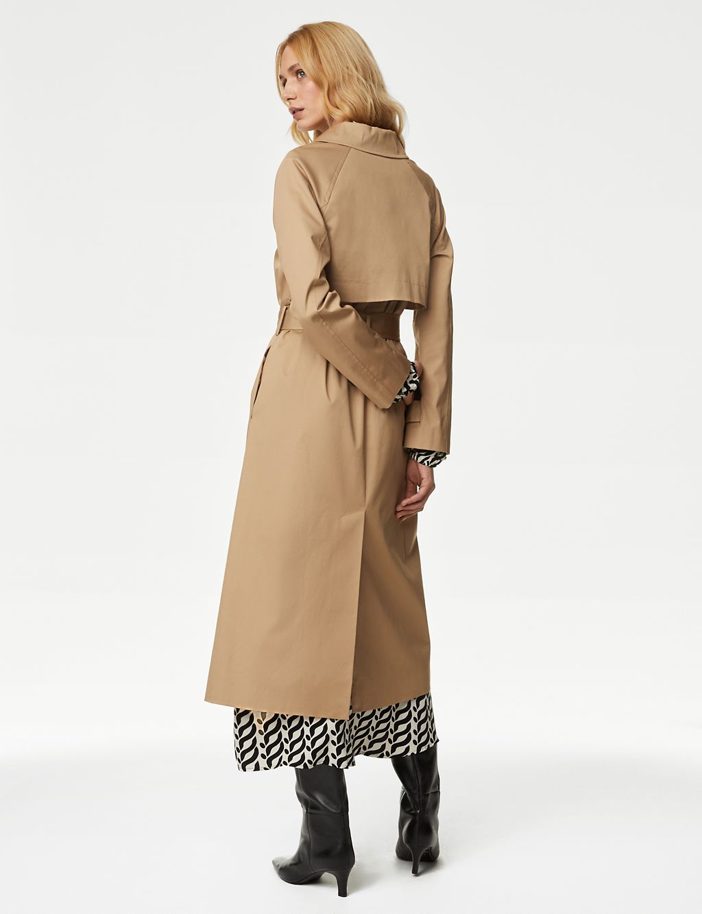 Cotton Rich Belted Longline Trench Coat 4 of 7