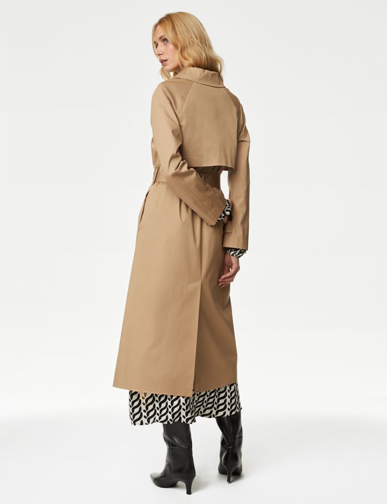 Cotton Rich Belted Longline Trench Coat 6 of 7