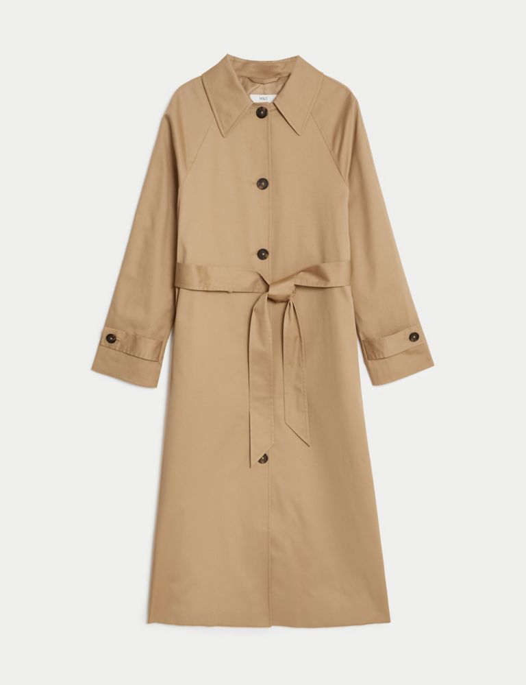 Cotton Rich Belted Longline Trench Coat 3 of 7