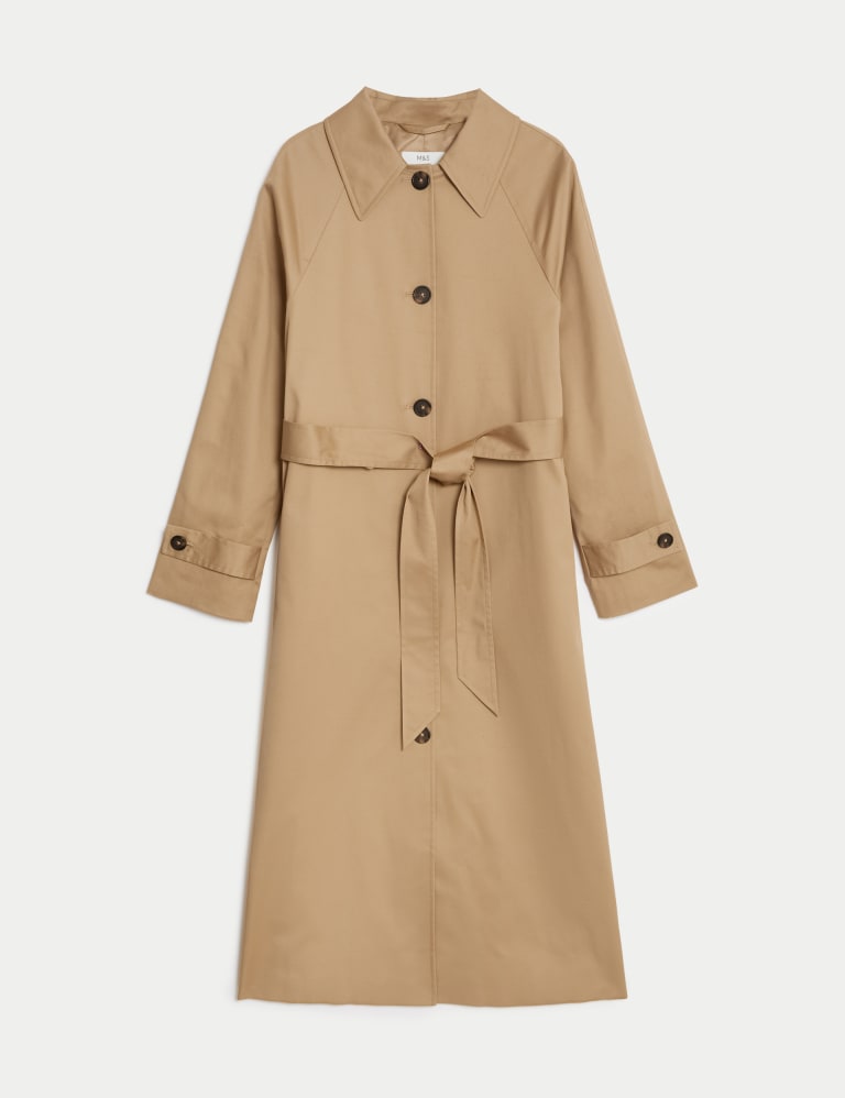 Cotton Rich Belted Longline Trench Coat 3 of 7