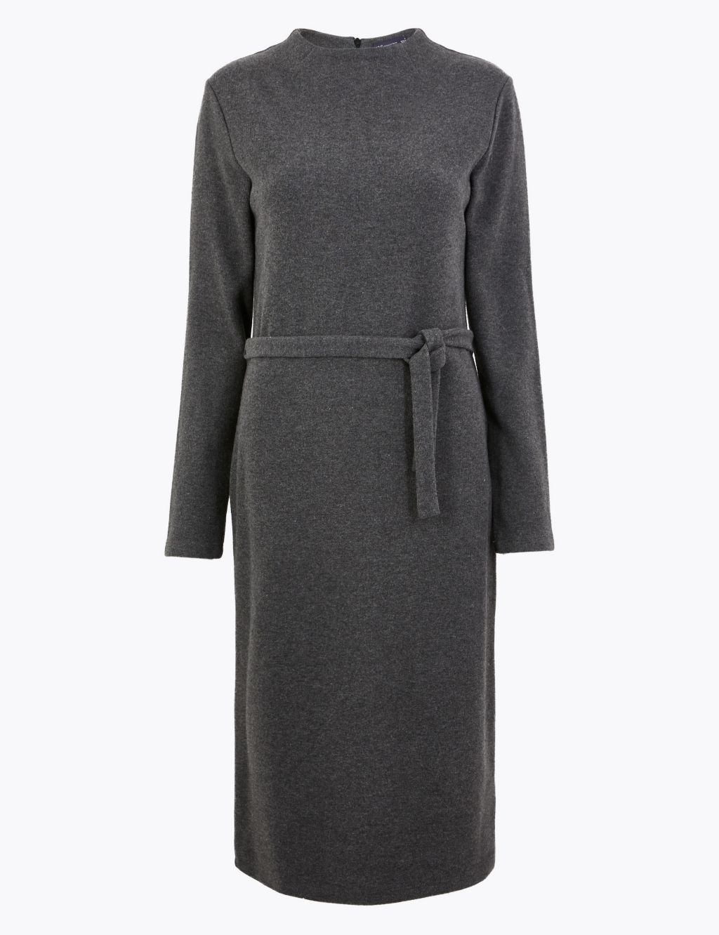 Cotton Rich Belted Midi Shift Dress | M&S Collection | M&S