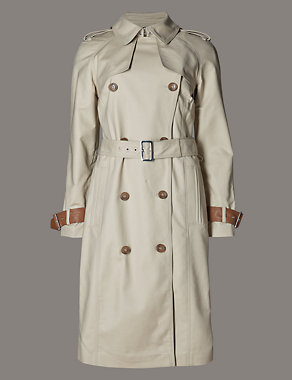Cotton Rich Belted Trench Coat with Stormwear™ Image 2 of 4