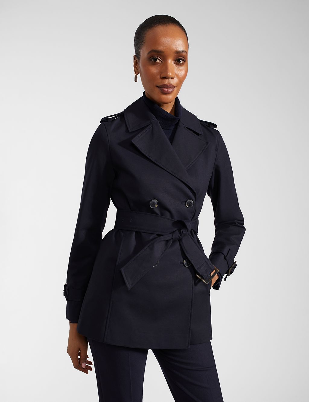 Cotton Rich Belted Trench Coat 3 of 10