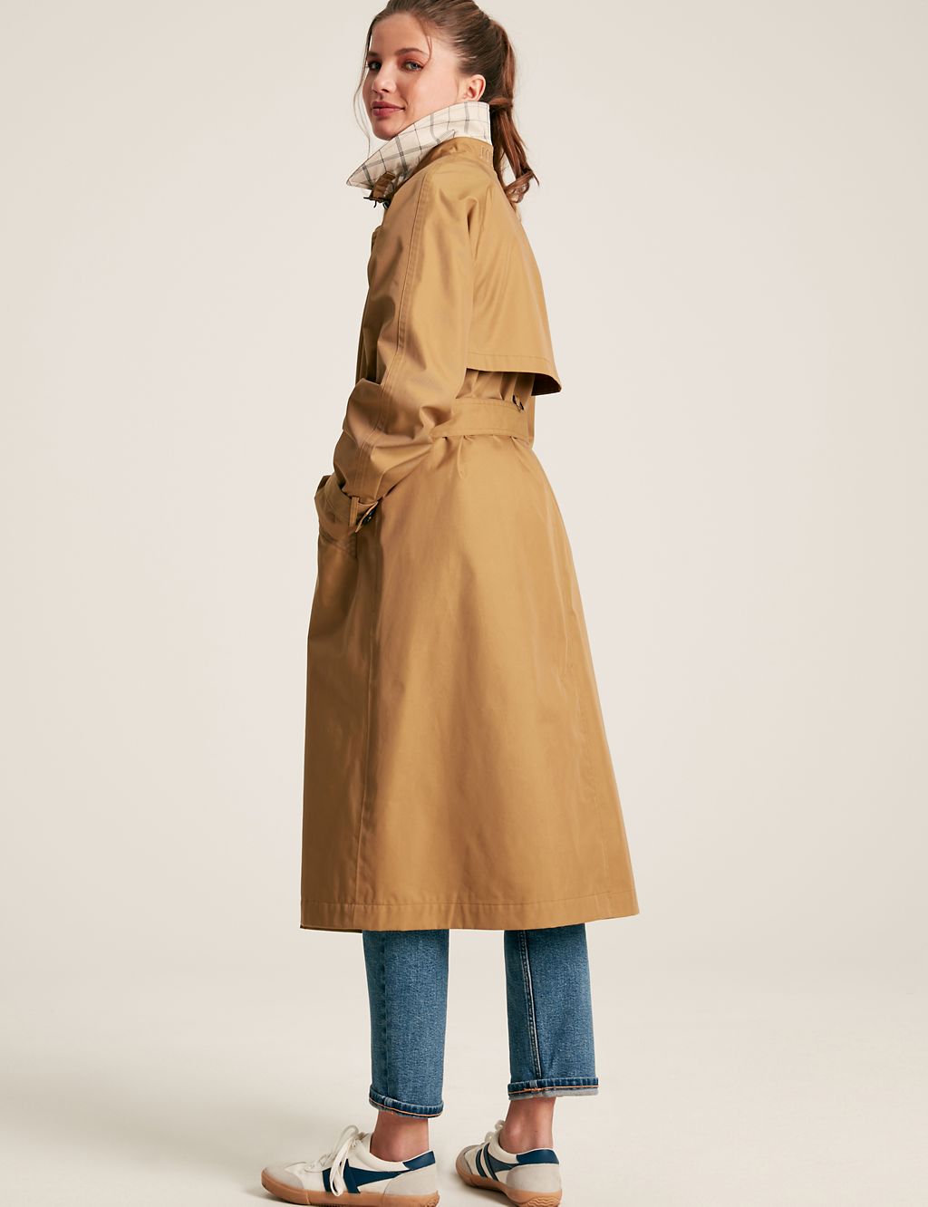 Cotton Rich Belted Trench Style Raincoat 2 of 8