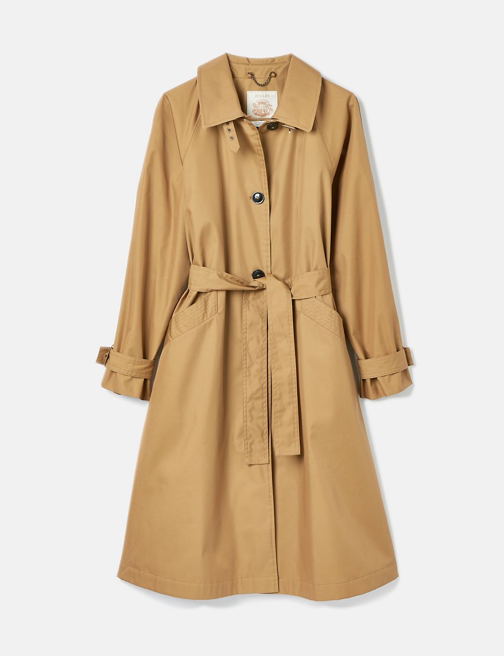 Cotton Rich Belted Trench Style Raincoat 1 of 8