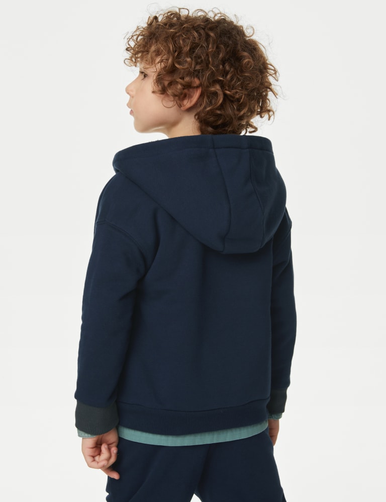 Boys blue online zip up hoodie