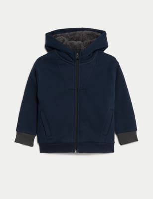 Lined hoodie boys sales