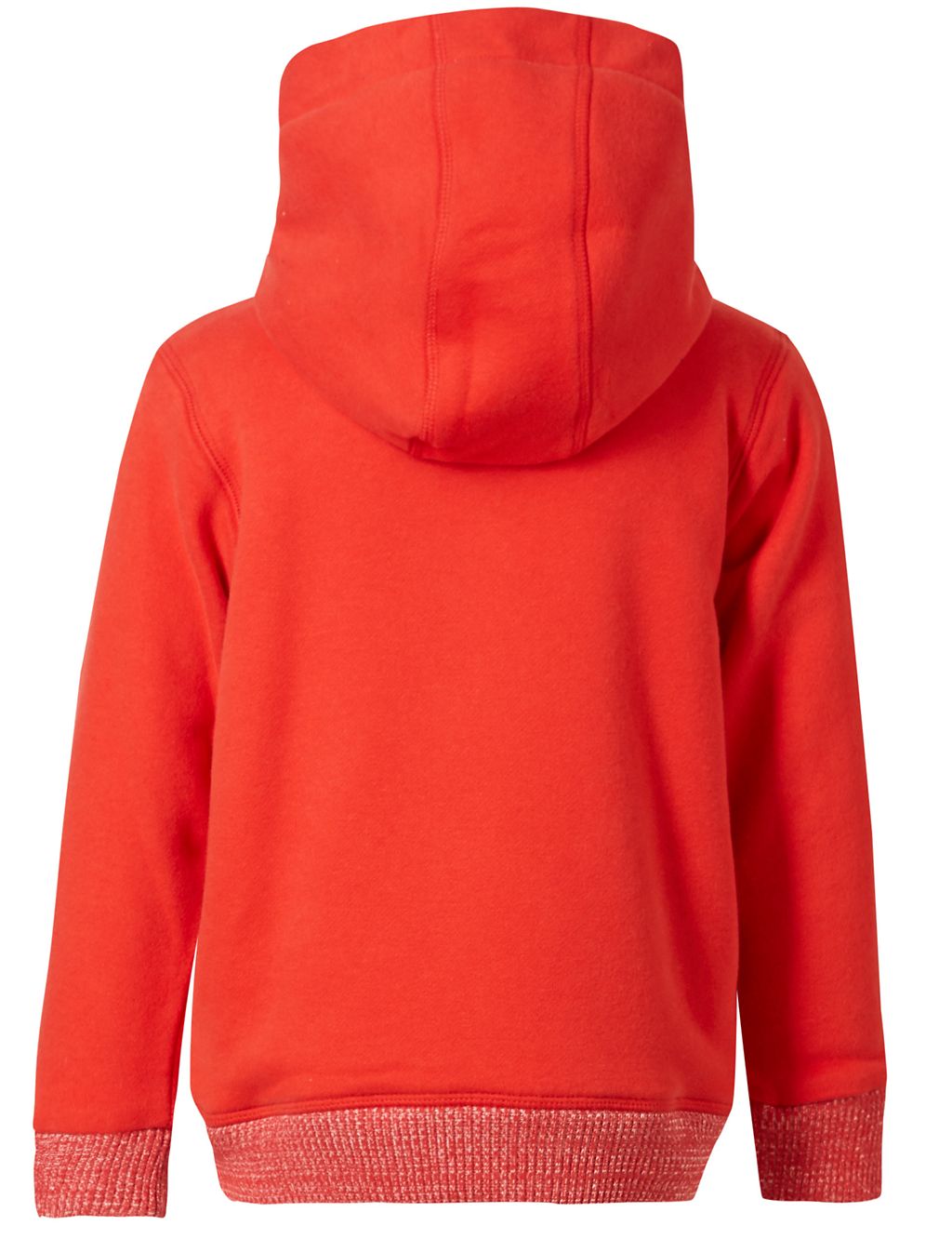 Cotton Rich Borg Lined Zipped Through Hooded Sweat Top (1-7 Years) 6 of 6