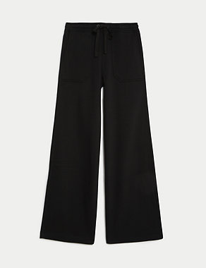 Cotton Rich Brushed Wide Leg Joggers Image 2 of 5