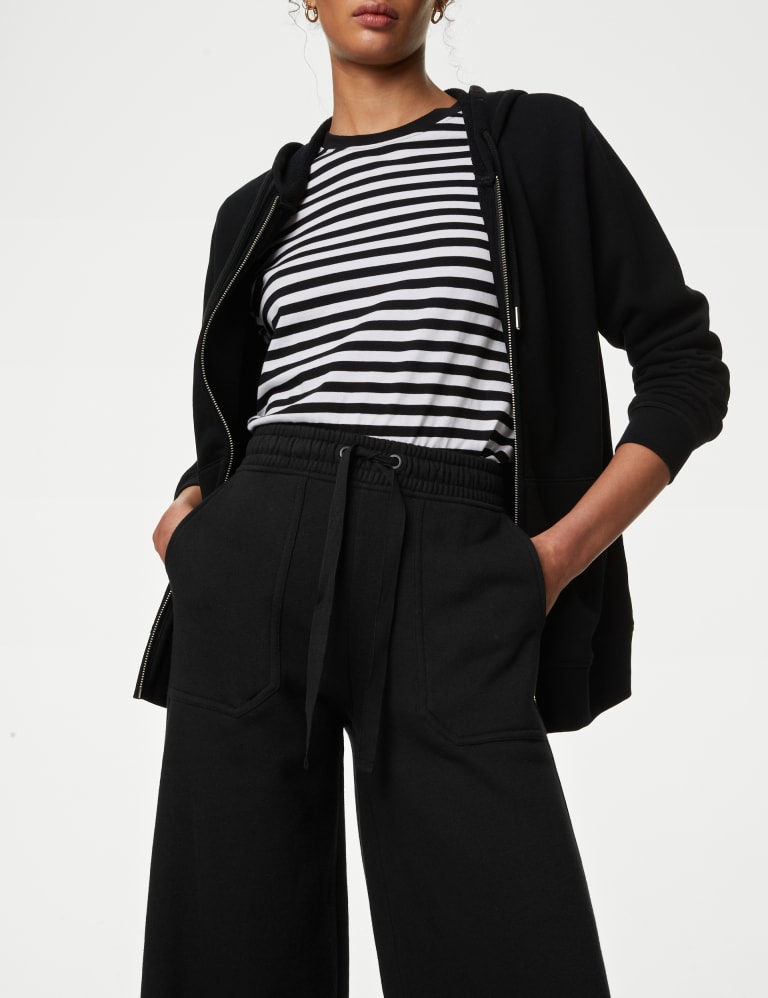 Ponte Utility Wide Leg Trousers