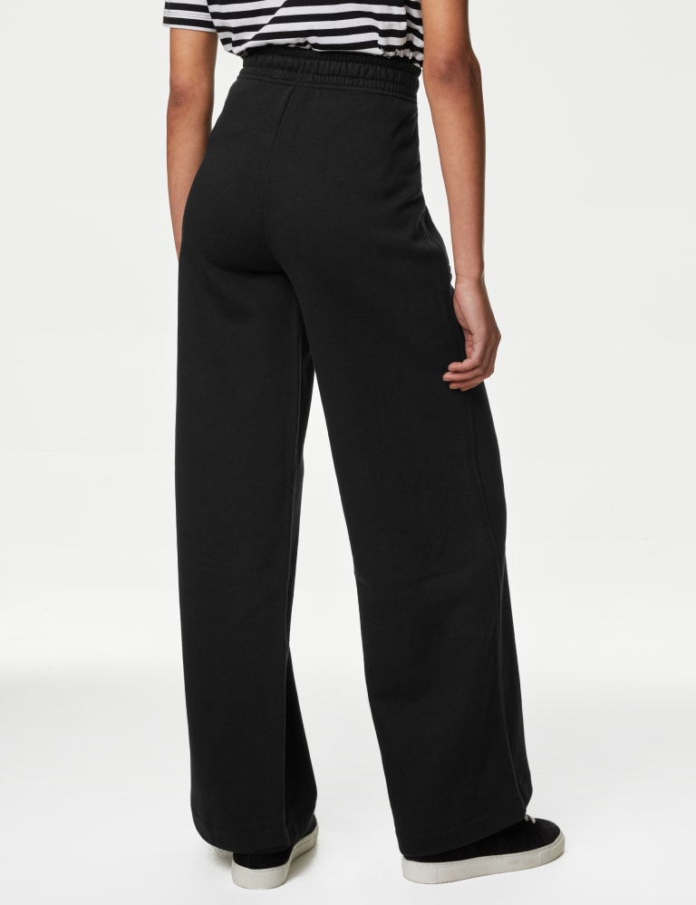 High-Waisted Soft-Brushed Wide-Leg Plus-Size Sweatpants