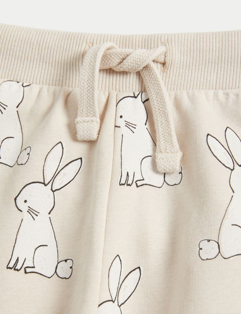 Cotton Rich Bunny Joggers (0-3 Yrs) 3 of 3