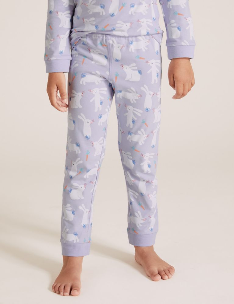 Cotton Rich Bunny Print Pyjamas (1-7 Yrs) 4 of 4