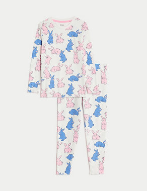 Cotton Rich Bunny Pyjamas (1-8 Yrs) Image 2 of 4