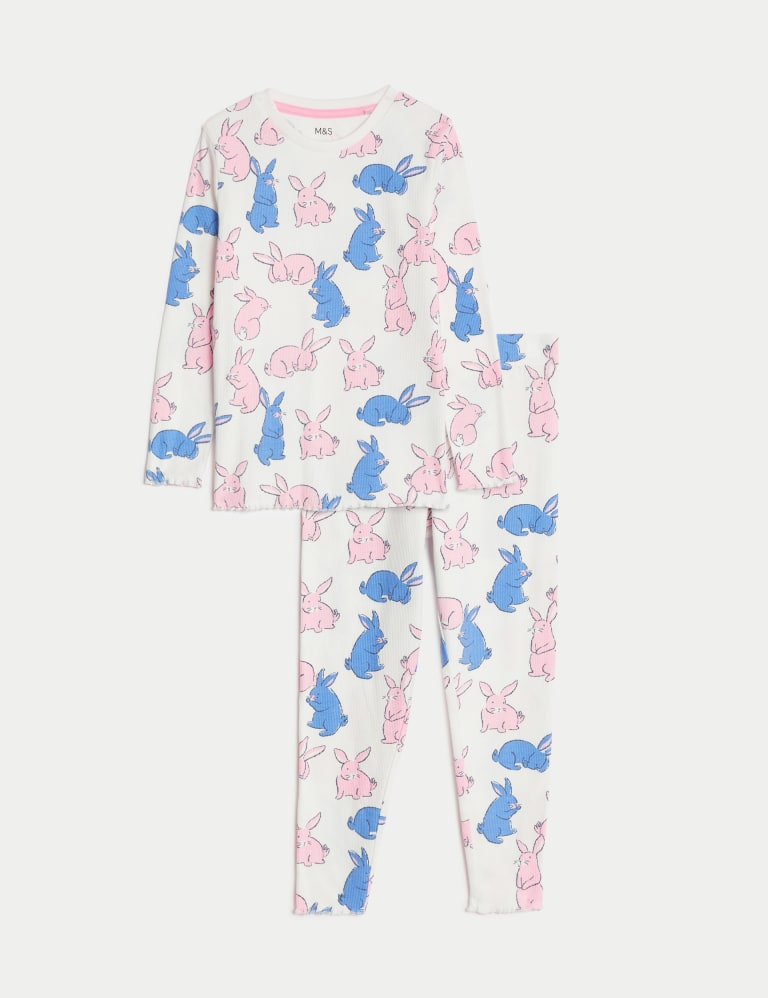 Cotton Rich Bunny Pyjamas (1-8 Yrs) 2 of 4