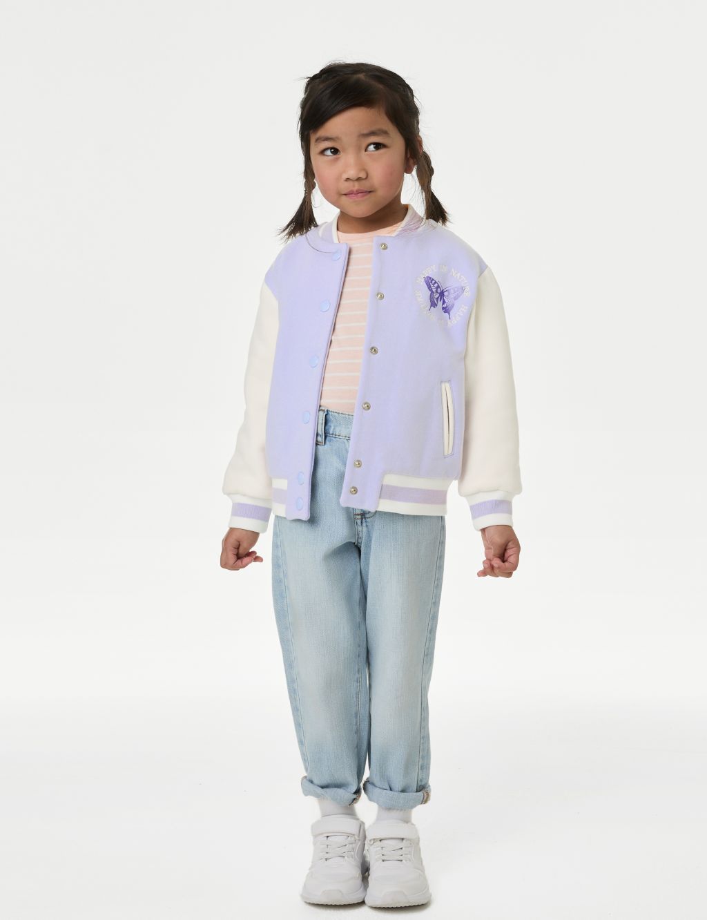 Cotton Rich Butterfly Graphic Bomber (2-8 Yrs) 2 of 7
