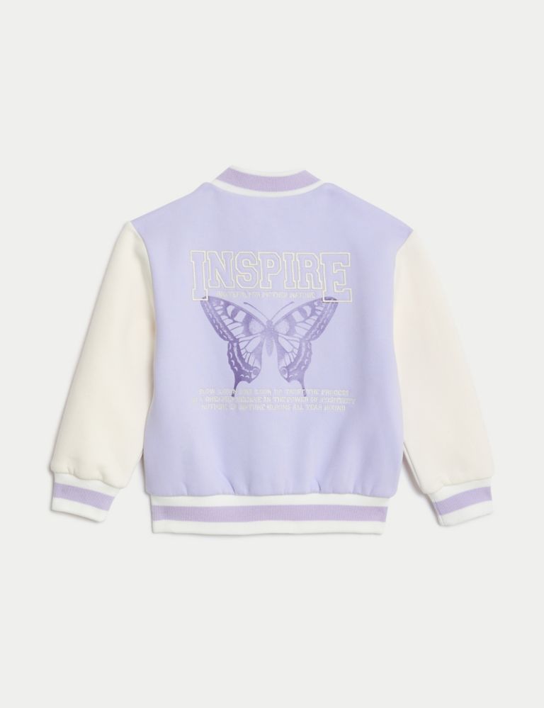 Cotton Rich Butterfly Graphic Bomber (2-8 Yrs) 7 of 7