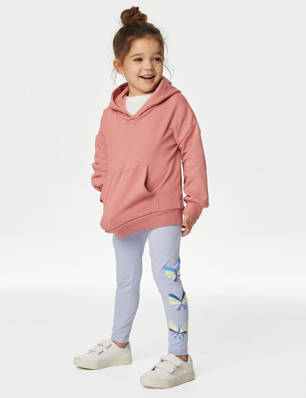 Cotton Rich Butterfly Leggings (2-8 Yrs) | M&S Collection | M&S
