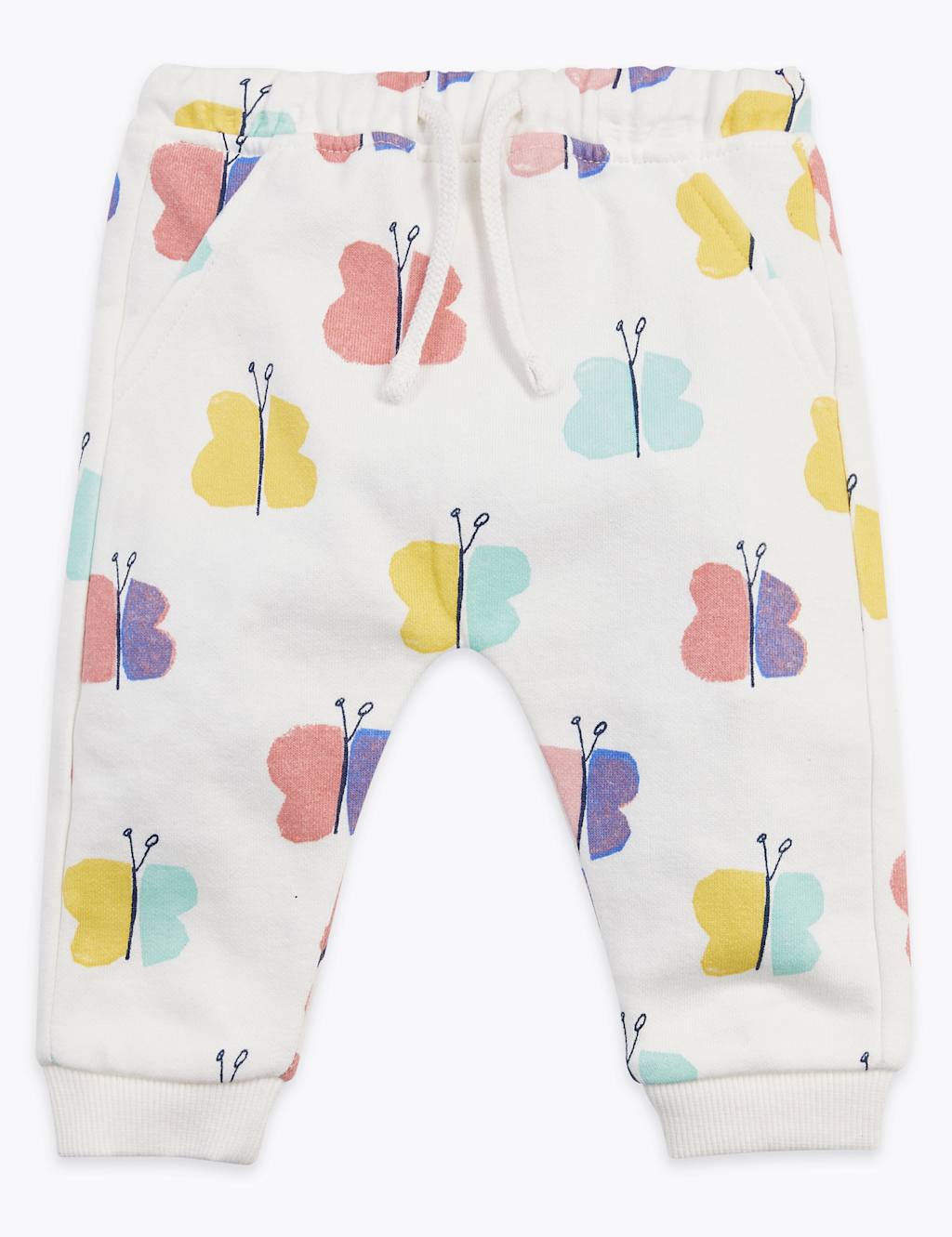Rainbow Butterfly Print Men's Joggers