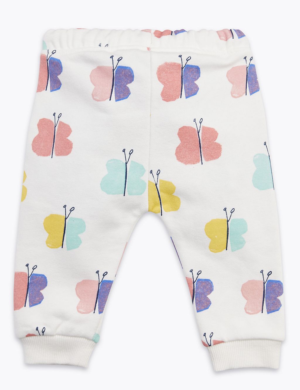 Cotton Rich Butterfly Print Joggers 1 of 3