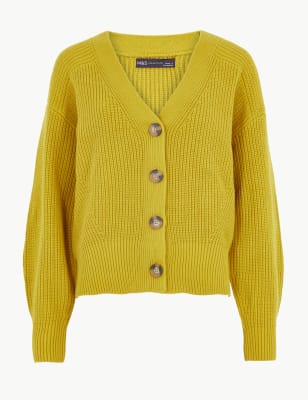 cotton button cardigan