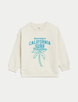 Cotton Rich California Sweatshirt (2-8 Yrs) Image 2 of 5