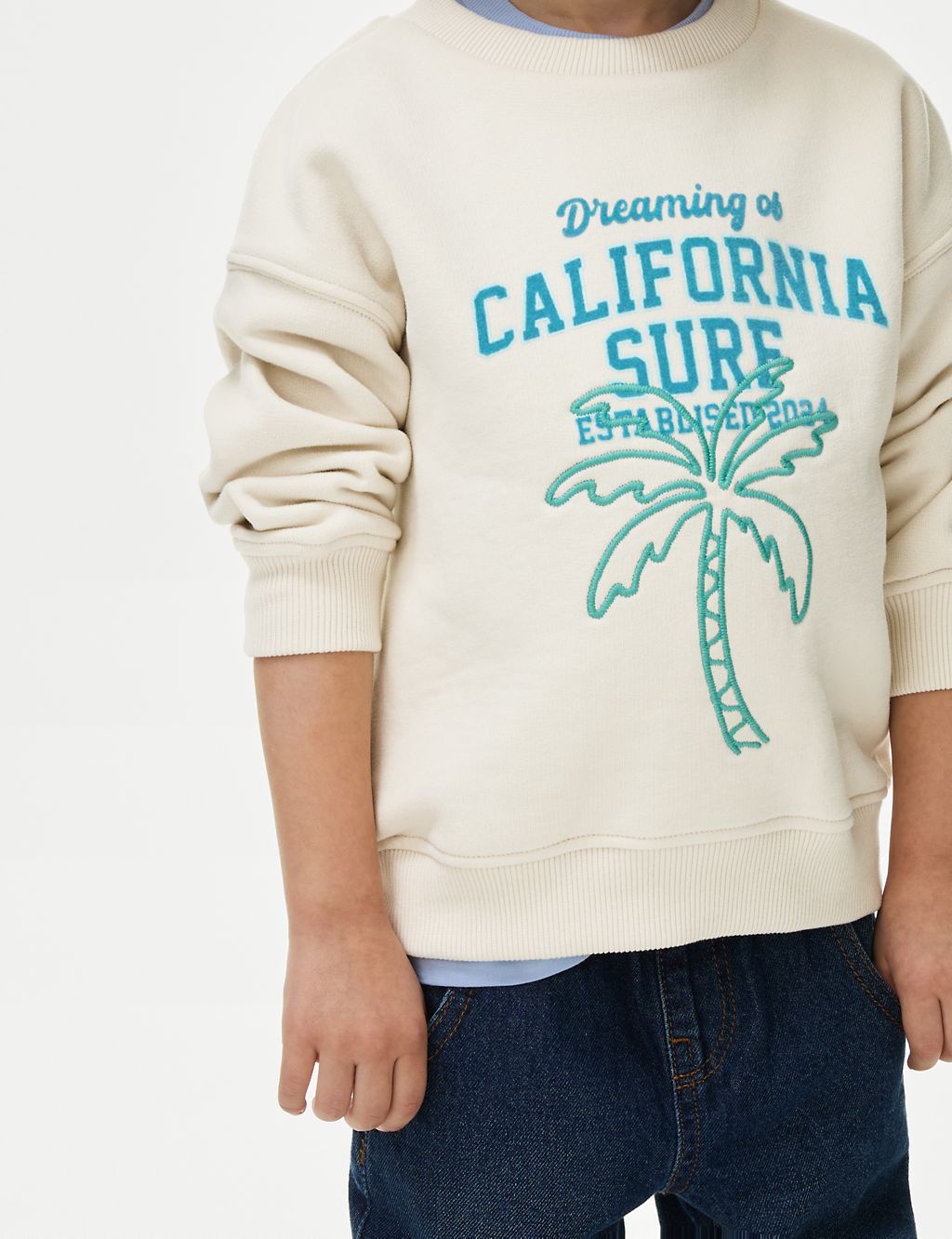 Cotton Rich California Sweatshirt (2-8 Yrs) 2 of 5