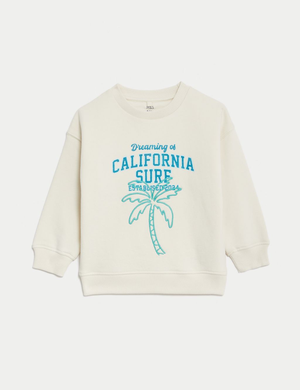 Cotton Rich California Sweatshirt (2-8 Yrs) 1 of 5