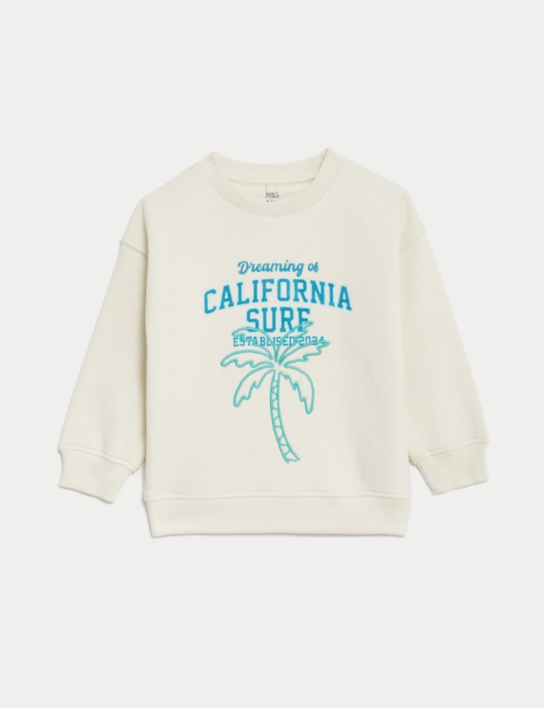 Cotton Rich California Sweatshirt (2-8 Yrs) 2 of 5