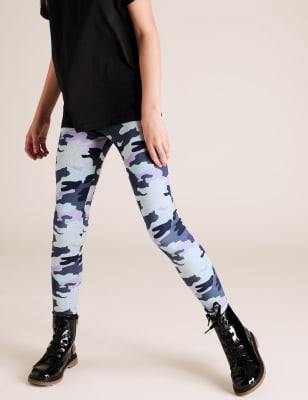 Cotton Camouflage Leggings (6-16 Yrs)