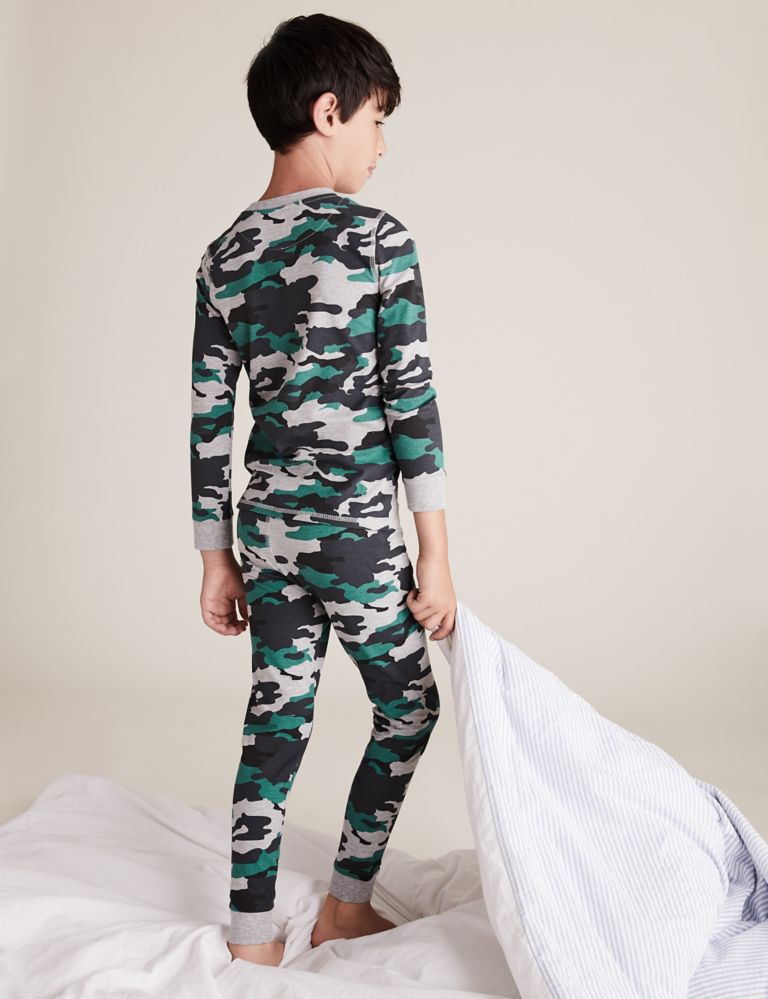 Cotton Rich Camouflage Pyjama Set (7-16 Yrs) 3 of 4