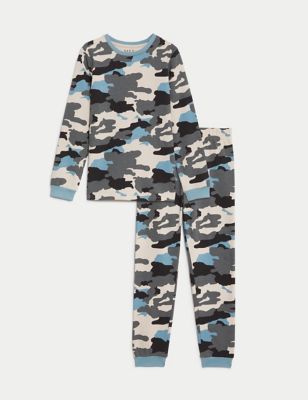 Cotton Rich Camouflage Pyjamas (7-14 Yrs) Image 2 of 4
