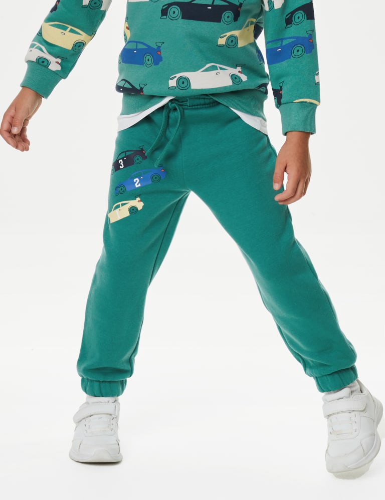 Cotton Rich Car Joggers 2 8 Yrs M S Collection M S