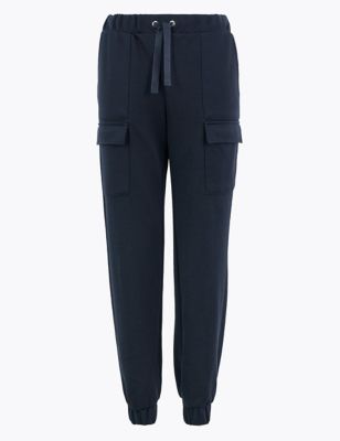 Cotton Rich Cargo Ankle Grazer Trousers Image 2 of 5