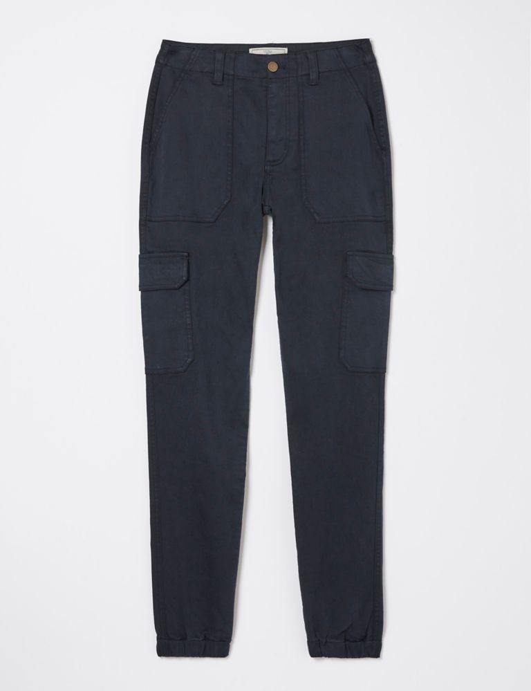 Cotton Rich Cargo Cuffed Trousers 2 of 5