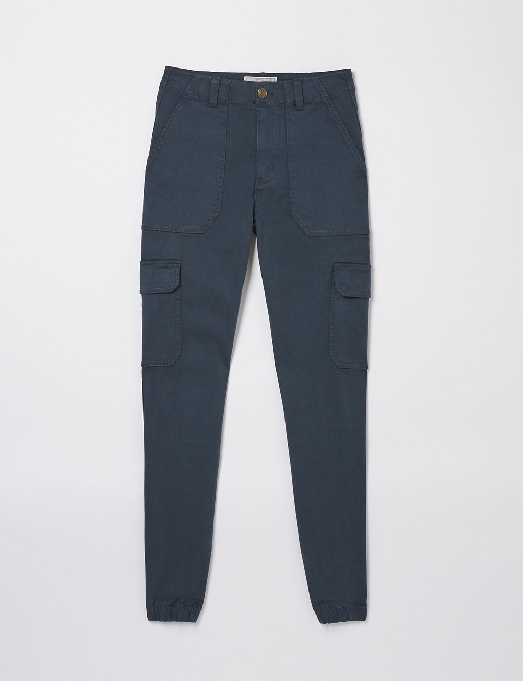 Cotton Rich Cargo Cuffed Trousers 1 of 5