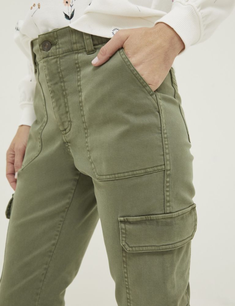 Cotton Rich Cargo Cuffed Trousers 4 of 4