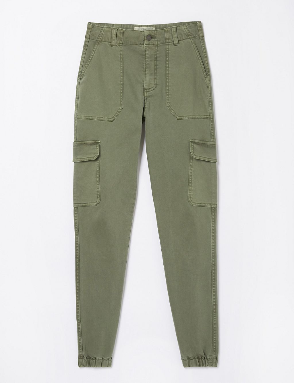 Cotton Rich Cargo Cuffed Trousers 1 of 4
