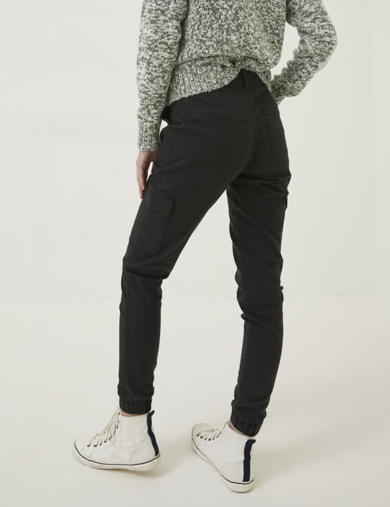 Urban Bliss Black Cuffed Cargo Trousers