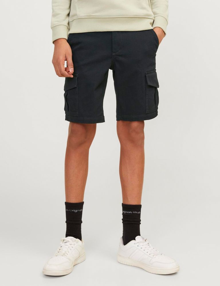 Cotton Rich Cargo Shorts (8-16 Yrs) 1 of 7