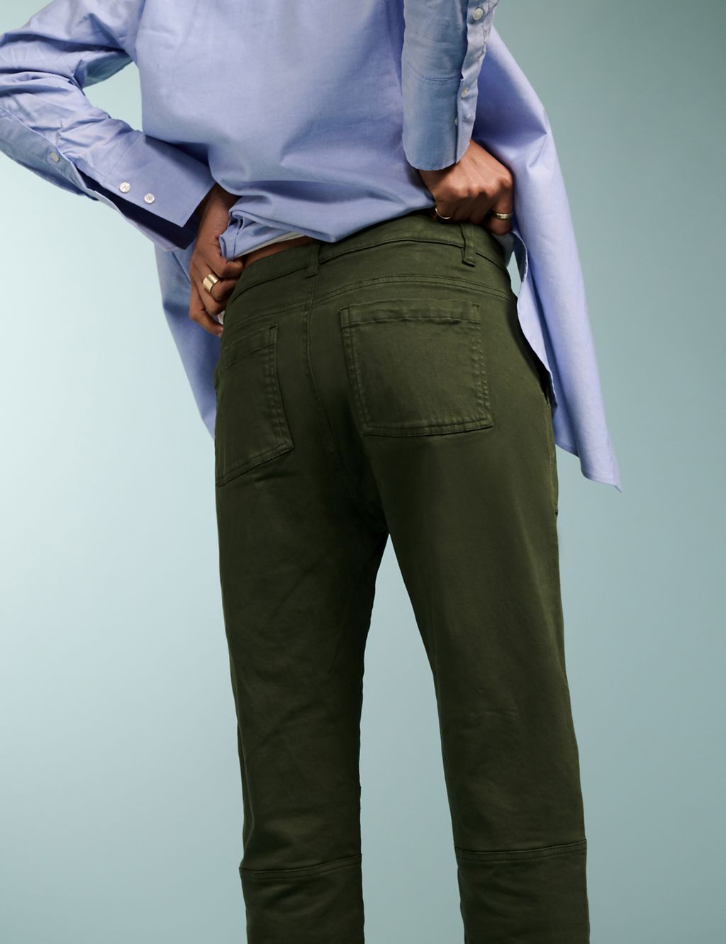 Cotton Rich Cargo Skinny Trousers 2 of 4