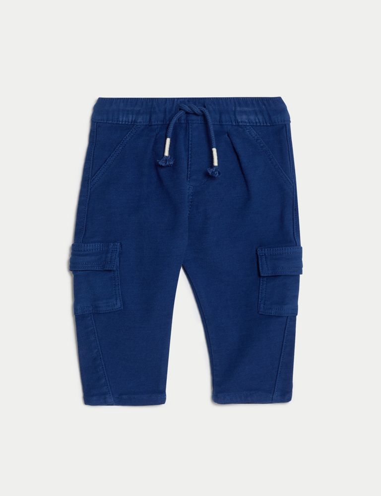 Cotton Rich Cargo Trousers (0-3 Yrs) 1 of 3