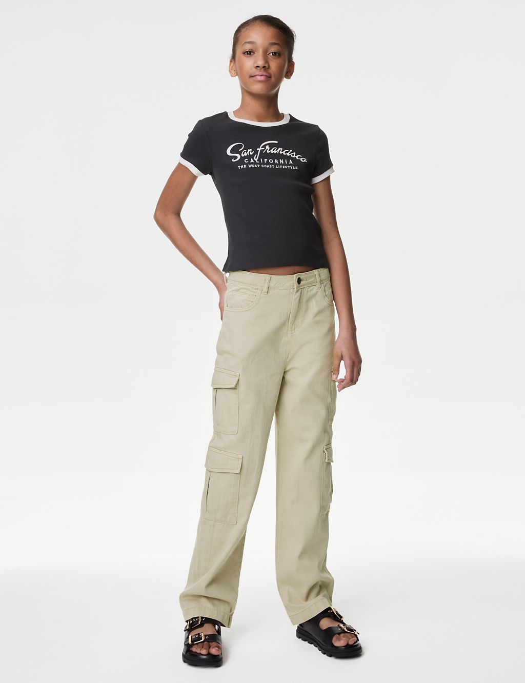 Cotton Rich Cargo Trousers (6-16 Yrs) 3 of 5