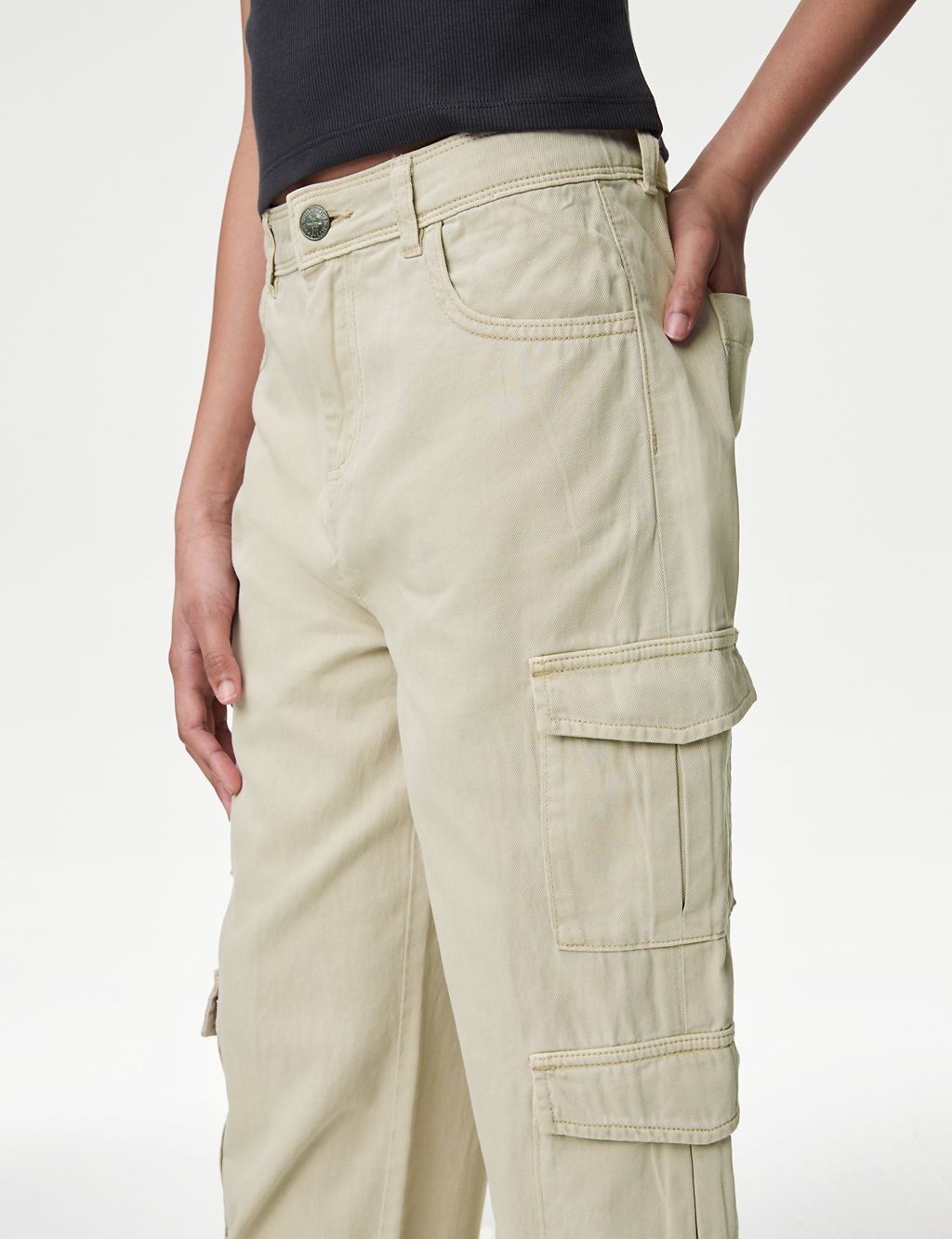 Cotton Rich Cargo Trousers (6-16 Yrs) 2 of 5