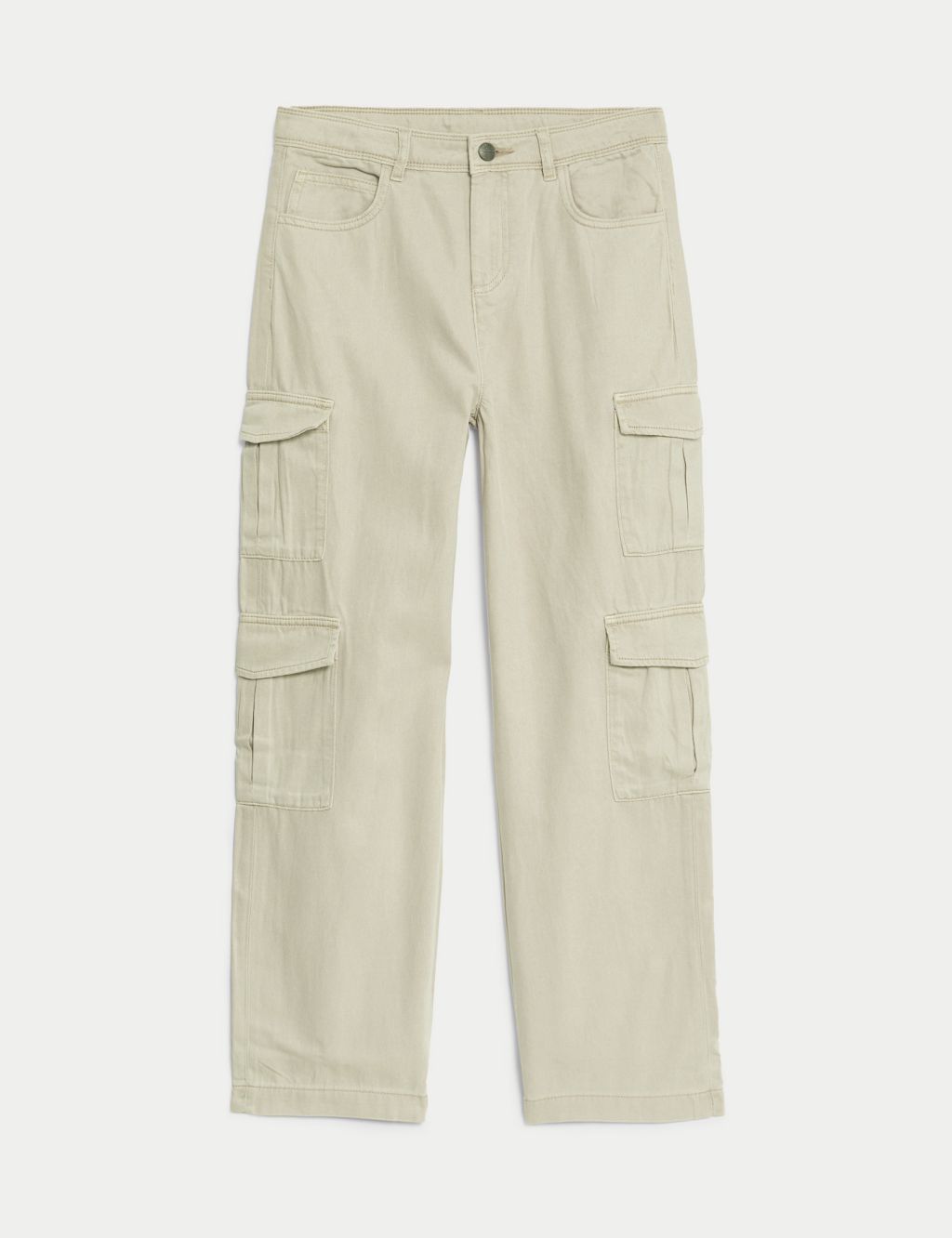Cotton Rich Cargo Trousers (6-16 Yrs) 1 of 5