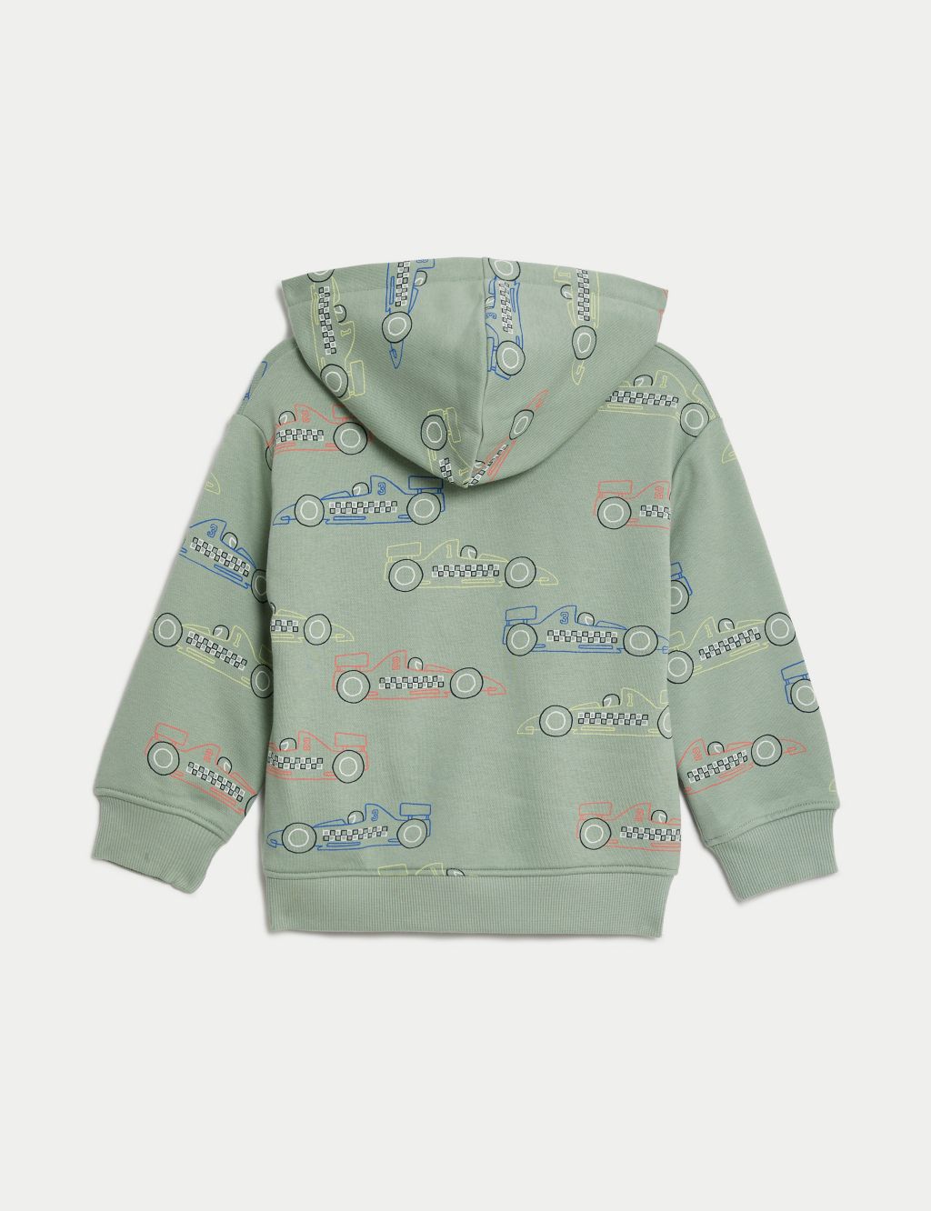 Cotton Rich Cars Zip Hoodie (2-8 Yrs) | M&S Collection | M&S
