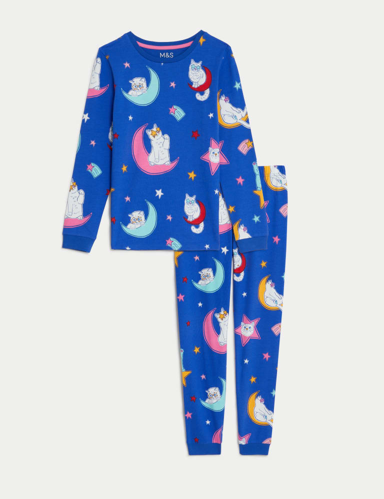 Cotton Rich Cat Pyjamas 7 14 Yrs