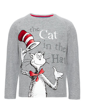 Cotton Rich Cat in the Hat T-Shirt Image 2 of 4