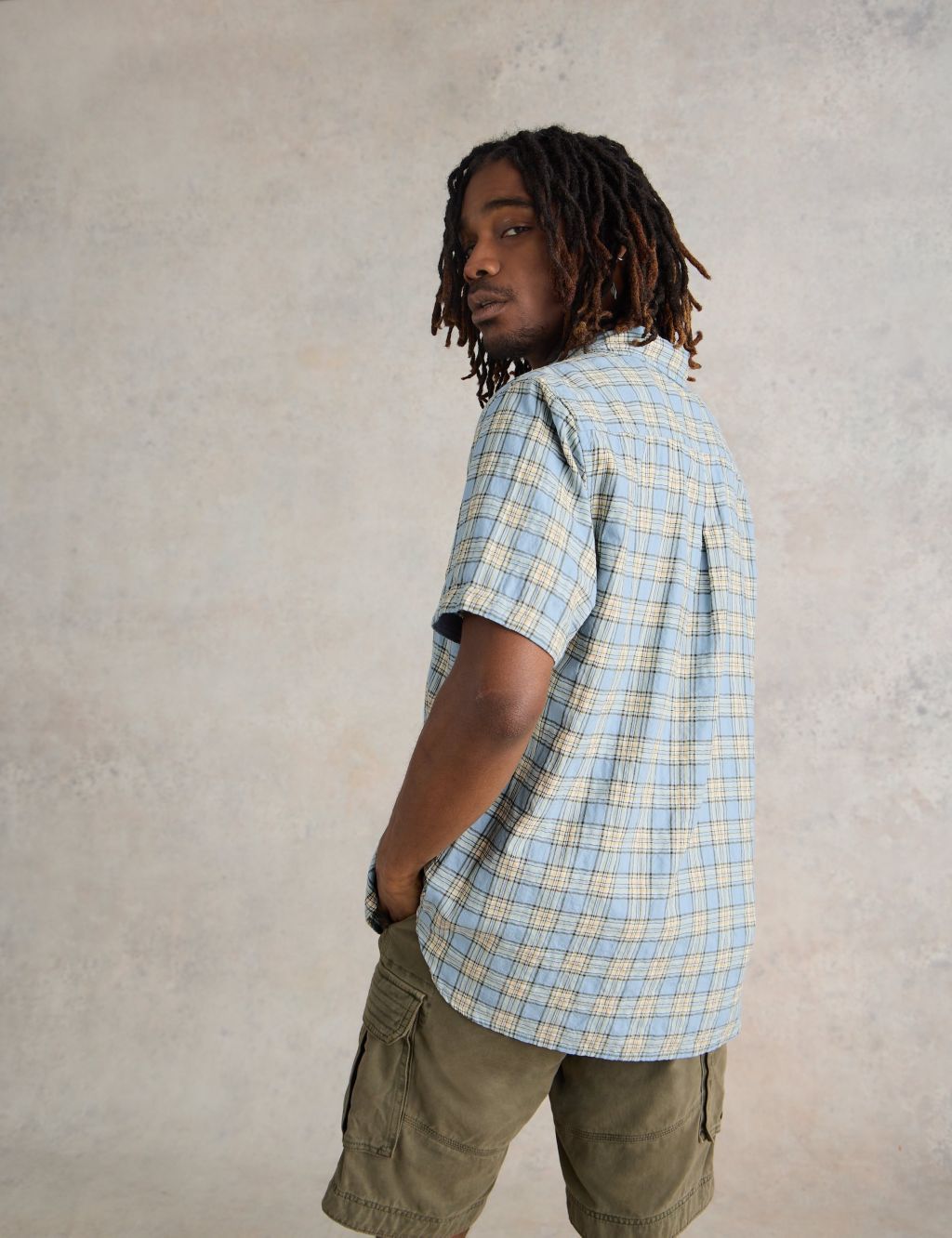 Cotton Rich Check Flannel Shirt 4 of 6